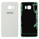 Задня панель корпуса для Samsung G928 Galaxy S6 EDGE Plus, біла, 2.5D, Original (PRC)