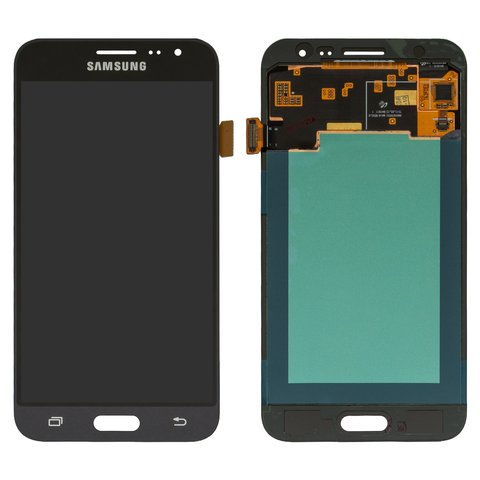 Дисплей для Samsung J320 Galaxy J3 2016 , черный, без рамки, High Copy, с широким ободком, OLED 