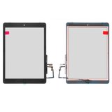 Сенсорний екран для iPad Air (iPad 5), з кнопкою HOME, чорний, зі шлейфом, #A1822 / A1823