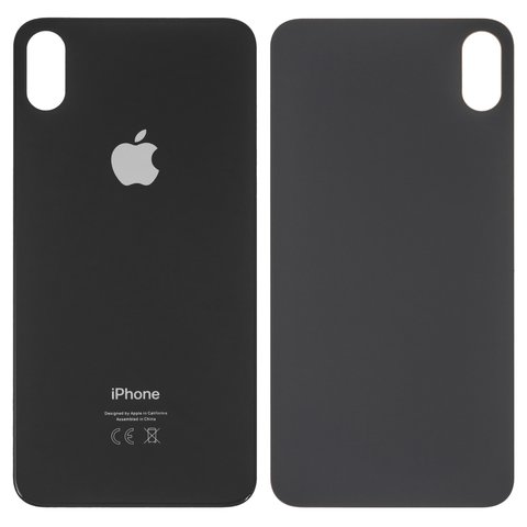 Задня панель корпуса для iPhone XS Max, чорна, не потрібно знімати скло камери, big hole