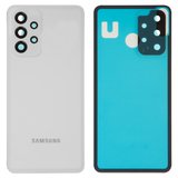 Задня панель корпуса для Samsung A326 Galaxy A32 5G, біла, із склом камери