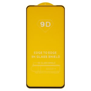 Защитное стекло для Oppo A52, A74 5G, A92; Xiaomi Redmi Note 11, Redmi Note 12S, совместимо с чехлом, Full Glue, без упаковки , черный
