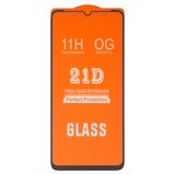 Защитное стекло для Realme C11, C12, C15, Narzo 30A, совместимо с чехлом, Full Glue, (без упаковки), черный