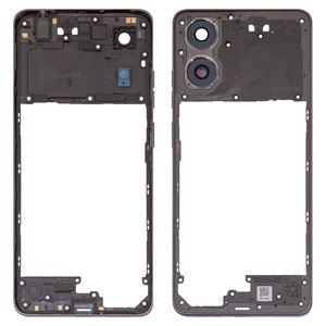 Середня частина корпусу для Motorola Moto E14, сіра, із склом камери