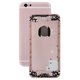 Housing compatible with Apple iPhone 6S, (pink, with SIM card holders, with side buttons)