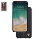 Case Nillkin Englon Leather Cover compatible with Apple iPhone XS Max, (black, with logo hole, PU leather, plastic) #6902048163393