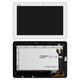 Pantalla LCD puede usarse con Asus MeMO Pad 10 ME102A, blanco, con marco, #B101EAN01.1/MCF-101-1856-01-FPC-V1.0