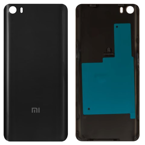 Panel trasero de carcasa puede usarse con Xiaomi Mi 5, negra, Original PRC , vidrio, 2015105