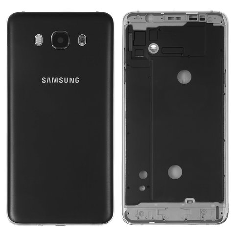 Housing compatible with Samsung J710F Galaxy J7 2016 , black 