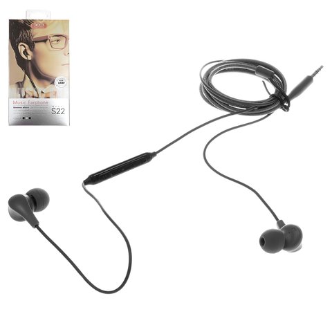 Headphone XO S24, vacuum, black 