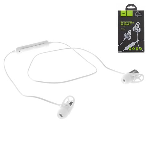 Headphone Hoco ES14, wireless, vacuum, white, bluetooth 