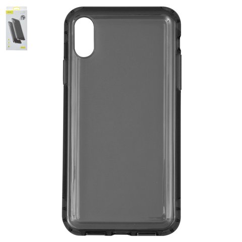 Case Baseus compatible with iPhone XR, black, transparent, protective, silicone  #ARAPIPH61 SF01