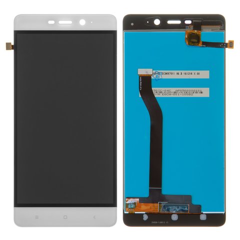 Pantalla LCD puede usarse con Xiaomi Redmi 4 Prime, blanco, sin marco, High Copy