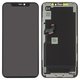 LCD compatible with Apple iPhone 11 Pro, (black, with frame, HC, (OLED), GX OEM soft)