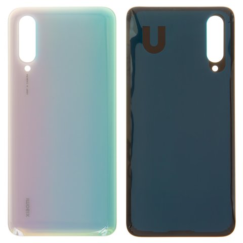 Housing Back Cover compatible with Xiaomi Mi 9 Lite, white, High Copy, M1904F3BG 