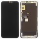 Pantalla LCD puede usarse con iPhone 11 Pro, negro, con marco, HC, (OLED), GX OEM hard