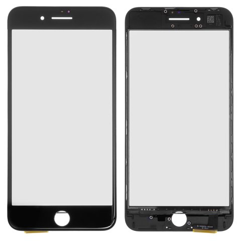 Touchscreen compatible with iPhone 8 Plus, with OCA film, with frame, black, AAA 