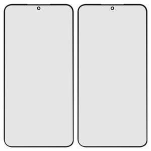 Стекло корпуса для Samsung S906B Galaxy S22 Plus 5G, с OCA пленкой, черное