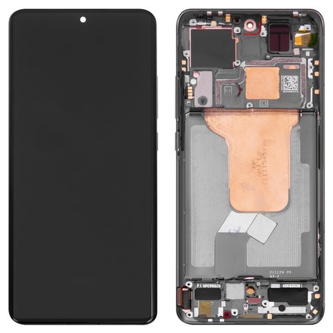 Pantalla LCD puede usarse con Xiaomi 12, 12S, 12X, negro, con marco, Original PRC 