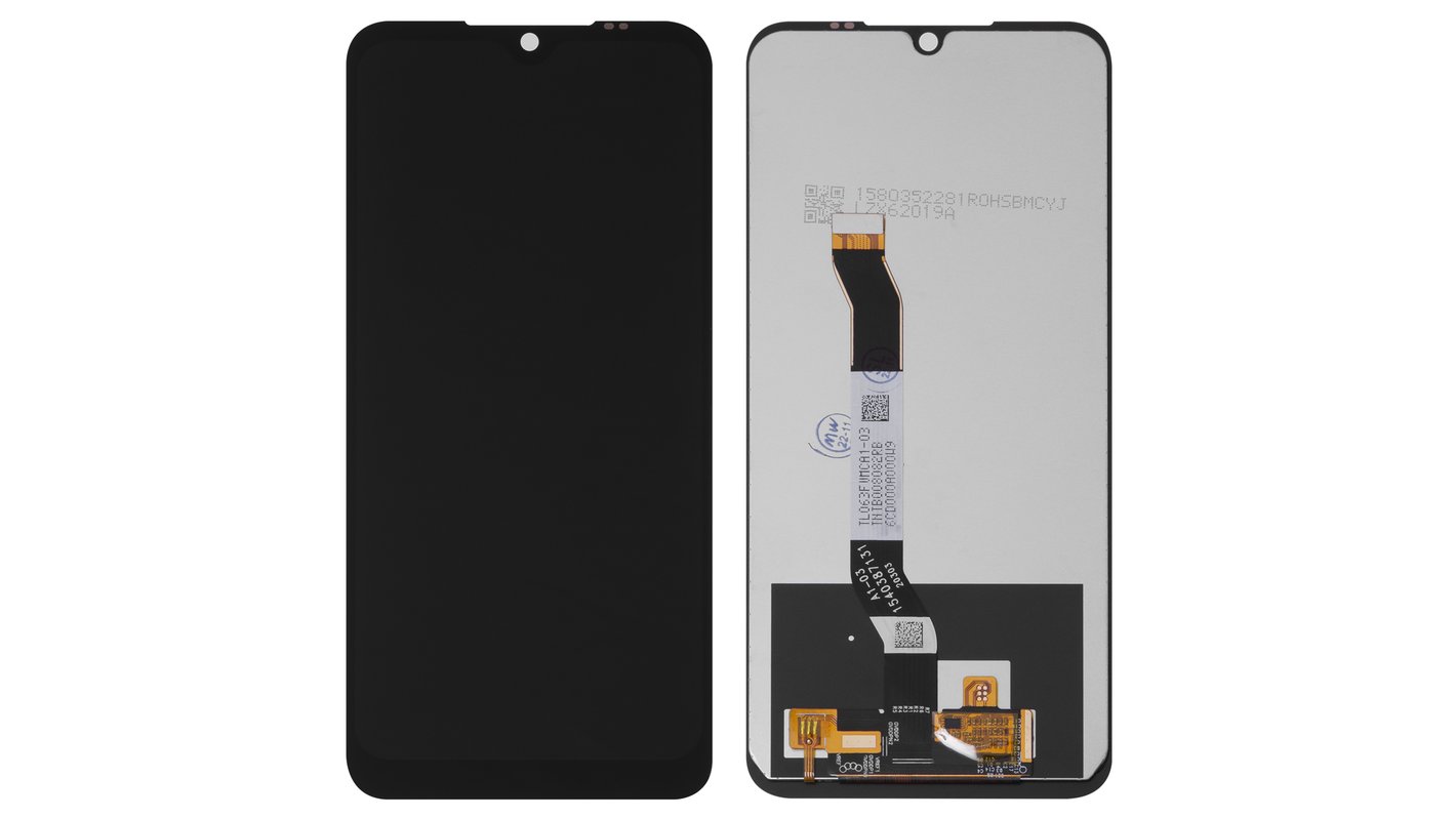 Дисплей для Xiaomi Redmi Note 8T, черный, без логотипа, без рамки, Сopy,  M1908C3XG - All Spares