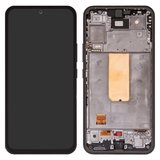 Pantalla LCD puede usarse con Samsung A546 Galaxy A54 5G, negro, con marco, Original (PRC)
