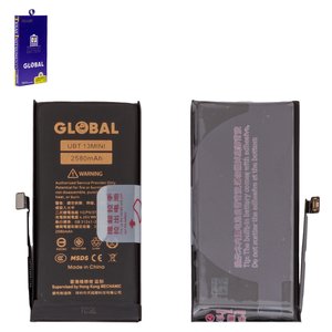Battery Mechanic compatible with Apple iPhone 13 mini, Li Polymer, 3.88 V, 2580 mAh, High Capacity, original IC 