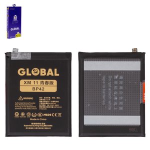 Battery Mechanic BP42 compatible with Xiaomi Mi 11 Lite, Mi 11 Lite 5G, Li Polymer, 3.87 V, 4150 mAh 