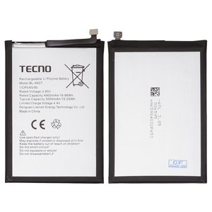 Battery BL 49GT compatible with Tecno Camon 17, Camon 17P, Spark 9 Pro, Li Polymer, 3.7 V, 5000 mAh, Original PRC  