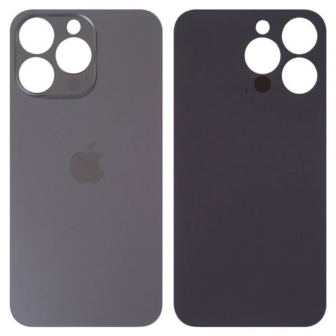 Housing Back Cover compatible with iPhone 13 Pro, gray, no need to remove the camera glass, Original PRC , Graphite, big hole 