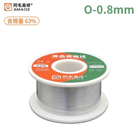 Solder Amaoe 6337 O, Sn 63% , Pb 37%, 0,8 mm, 50 g 