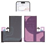 Batería puede usarse con iPhone 14 Pro, Li-ion, 3.87 V, 3350 mAh, mayor capacidad, sin mensaje de error, (A2866), genuine IC