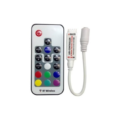 LED Mini Controller with Wireless Remote Control HTL 048 RGB, 5050, 3528, 144 W 