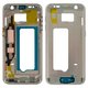 Housing Middle Part compatible with Samsung G930F Galaxy S7, (golden)