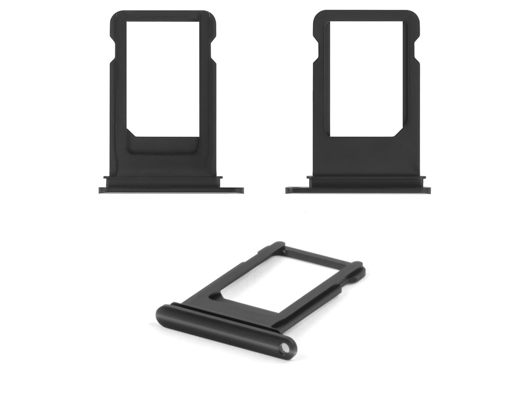 Sim Card Holder Compatible With Iphone 7 Black Jet Black Glossy Gsmserver