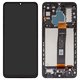 LCD compatible with Samsung A326 Galaxy A32 5G, (black, with frame, original (change glass) , SM-A326B_REV0.0)