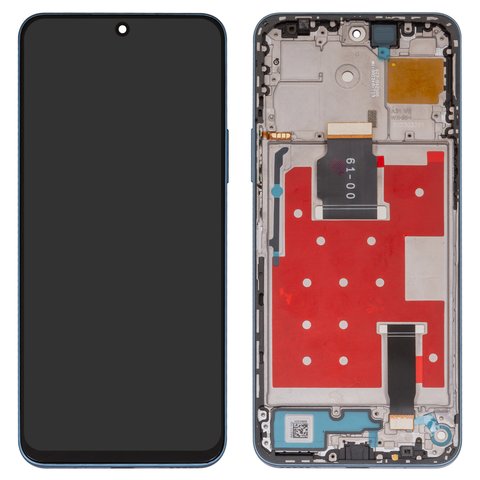 LCD compatible with Huawei Honor 90 Lite, Honor X8a, dark blue, with frame, Original PRC , CRT LX1, CRT LX2, CRT LX3, CRT NX1
