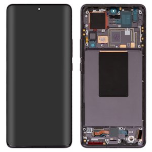LCD compatible with Xiaomi 12 Pro, black, with frame, Original PRC , 2201122C, 2201122G 