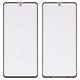 Housing Glass G+OCA PRO compatible with Samsung A715F/DS Galaxy A71, (with OCA film, black)