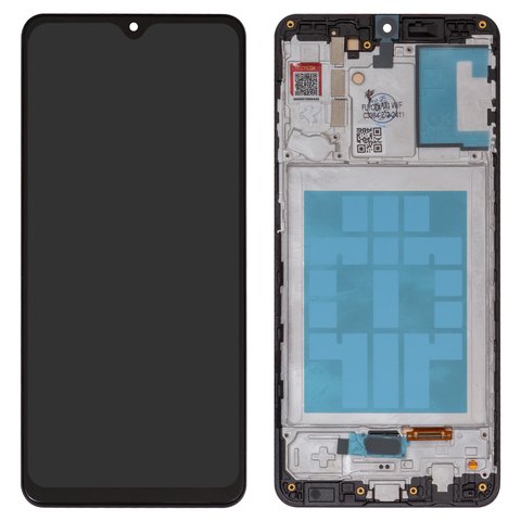 LCD compatible with Samsung A315 Galaxy A31, A315F DS Galaxy A31, black, with frame, FLYCDI, TFT