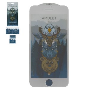 Tempered Glass Screen Protector iNobi Amulet compatible with Apple iPhone 7, iPhone 8, iPhone SE 2020, Full Glue, Anti Static, white 