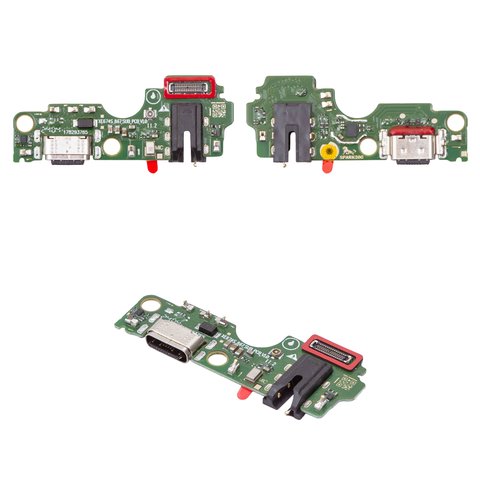 Flat Cable compatible with Tecno Spark 20C BG7 , charge connector, with components, Original PRC , charging board 
