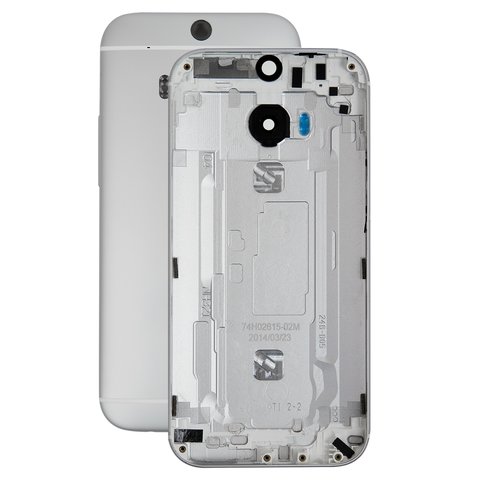 Panel trasero de carcasa puede usarse con HTC One M8, plateada