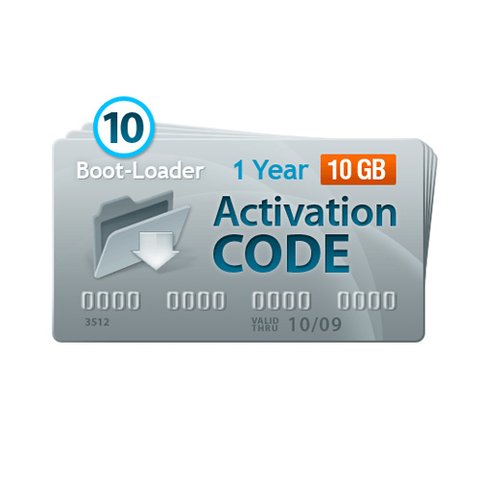 Boot Loader v2.0 Código de activación 1 año, 10 códigos x 10+1 GB