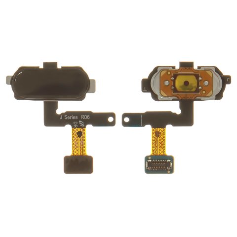 Cable flex puede usarse con Samsung J530F Galaxy J5 2017 , J730F Galaxy J7 2017 ,  teclas del menú, negro, con plástico, Original PRC 