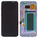 Pantalla LCD puede usarse con Samsung G955 Galaxy S8 Plus, gris, con marco, original (vidrio reemplazado), orchid gray