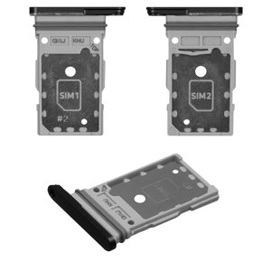 Sujetador de tarjeta SIM puede usarse con Samsung G990B Galaxy S21 FE 5G, gris, graphite