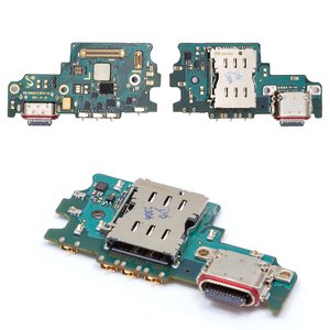 Cable flex puede usarse con Samsung G990B Galaxy S21 FE 5G, del conector de carga, con micrófono, con conector de SIM, High Copy, placa del cargador