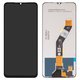 Pantalla LCD puede usarse con ZTE Blade A34, Blade A54, negro, sin marco, original (vidrio reemplazado)
