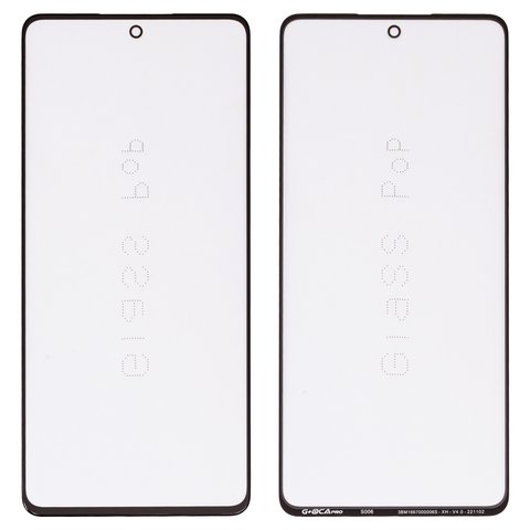 Vidrio de carcasa G+OCA PRO puede usarse con Samsung A736 Galaxy A73 5G, con película OCA, negro