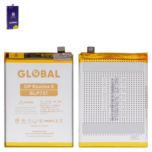 Batería Mechanic BLP757 puede usarse con Realme 6, 6 Pro, 6s, Li Polymer, 3.87 V, 4210 mAh
